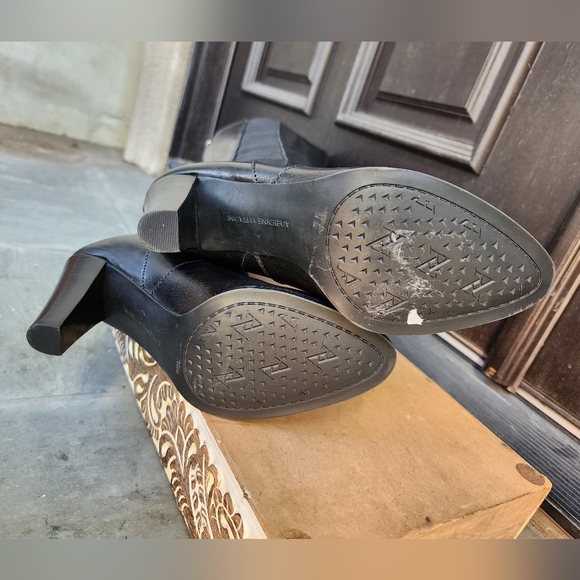 Sexy Black Leather OTK Boots by Adrienne Vittadini - Picture 6 of 8